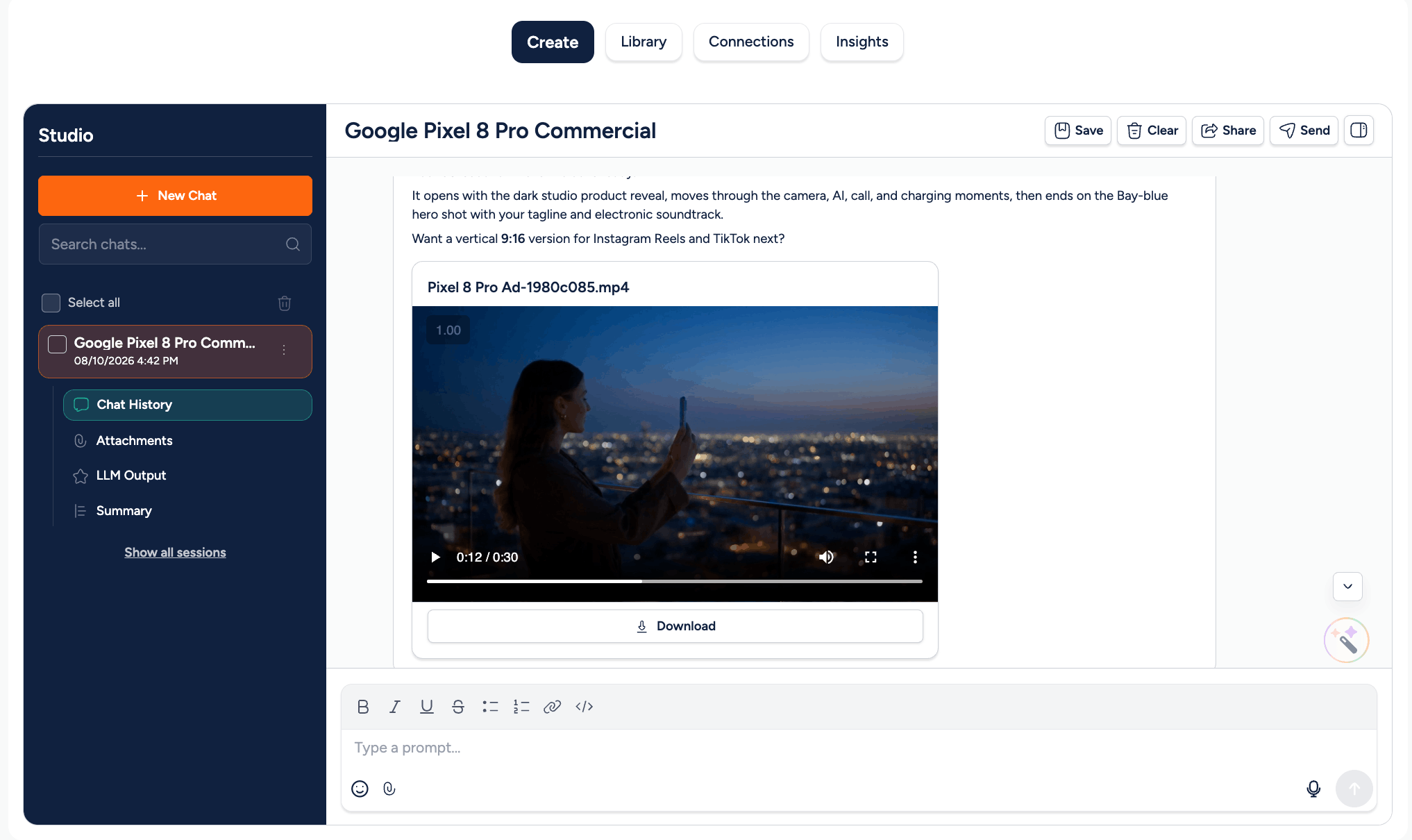 LIBBi Studio & LIBBi Connect — AI creative and business network platform — detail